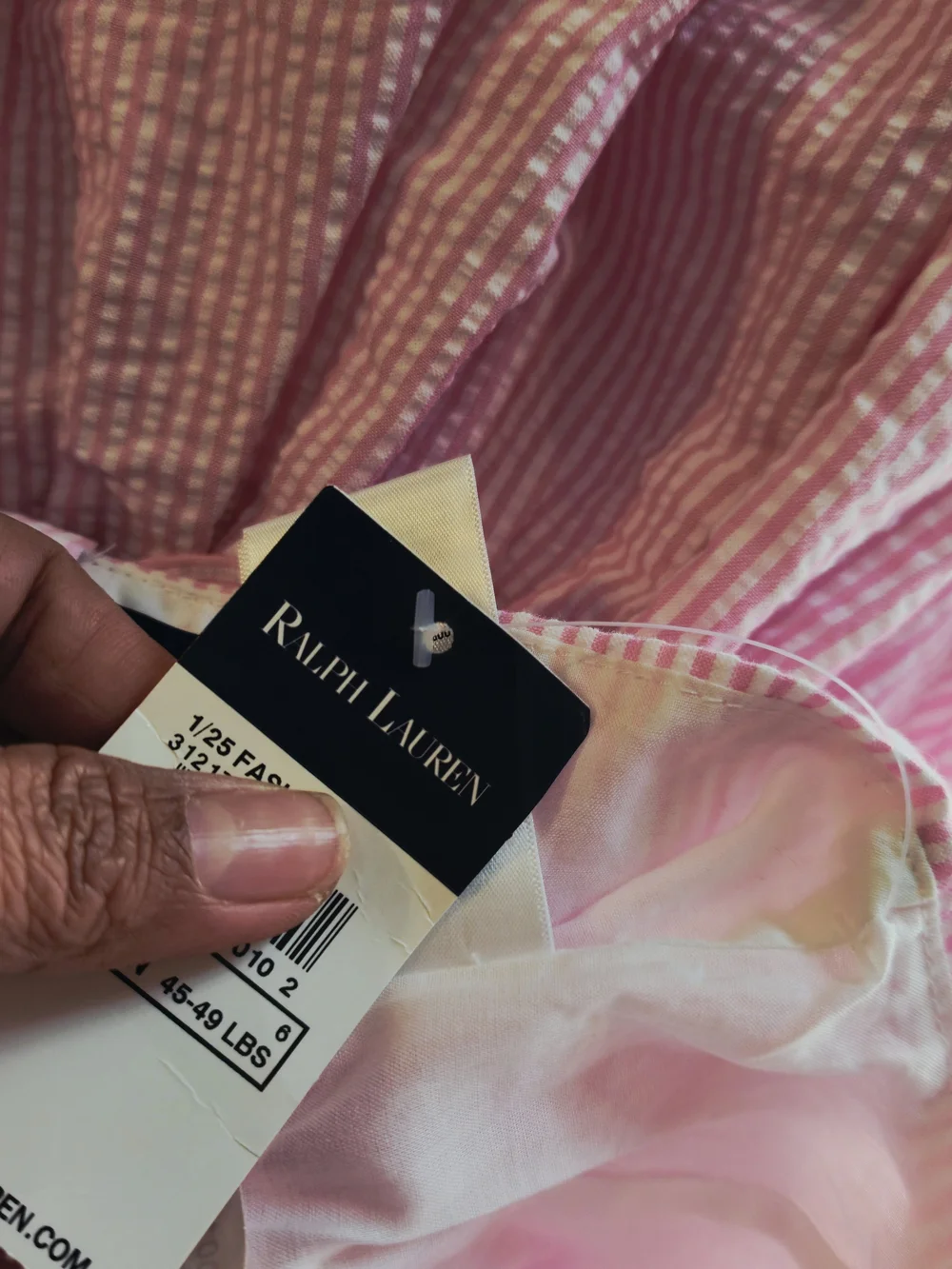 Ralph Lauren Pink Striped Seersucker Sundress